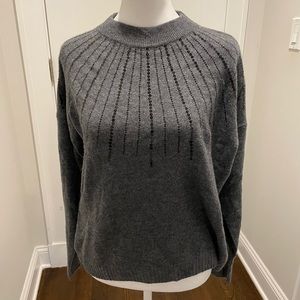 NWT - Cashmere sweater - sequined sunburst
